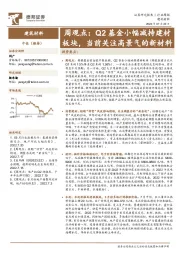 建筑材料周观点：Q2基金小幅减持建材板块，当前关注高景气的新材料