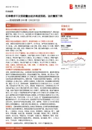 原油周报第260期：旺季需求不及预期叠加经济衰退预期，油价震荡下跌