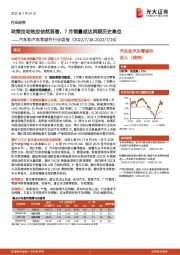 汽车和汽车零部件行业周报:政策拉动效应依然显著,7月销量或达同期历史高位