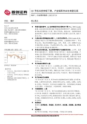 电子行业简评报告：Q2手机出货持续下滑，产业链库存去化有望见底