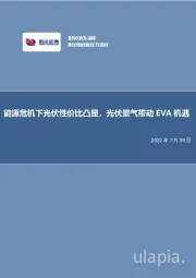 化工行业：能源危机下光伏性价比凸显，光伏景气带动EVA机遇