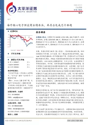 电子行业周报：海外核心电子供应商业绩承压，库存去化成芯片难题