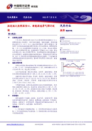 汽车行业周报：批发端火热彰显信心，新能源高景气预计延续