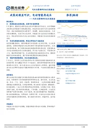 汽车与零部件行业月度报告：政策延续显呵护，电动智能再成长