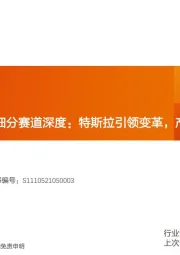 智能电动汽车细分赛道深度：特斯拉引领变革，产业链乘势而行