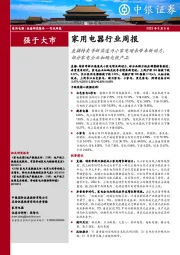 家用电器行业周报：直播特卖等新渠道为小家电增长带来新动力，部分家电企业加码光伏产品