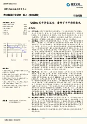 农林牧渔行业研究：USDA发布供需报告，看好下半年猪价表现