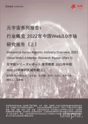 元宇宙系列报告：行业概览_2022年中国Web3.0市场研究报告（上）