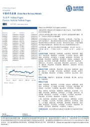 中国有色金属：电动车