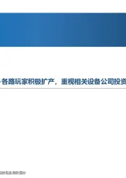 先进制造行业周报：光伏专业化厂商加速一体化+各路玩家积极扩产，重视相关设备公司投资机会