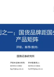 化妆品行业系列之一:国货品牌距国外大牌有多远之产品矩阵