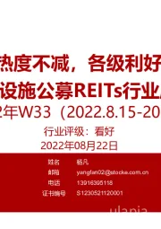 基础设施公募REITs行业周报：保租房REITs热度不减，各级利好政策推动发展