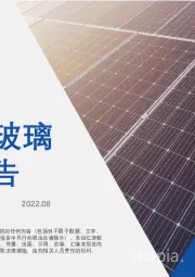 2022年中国光伏玻璃行业短报告