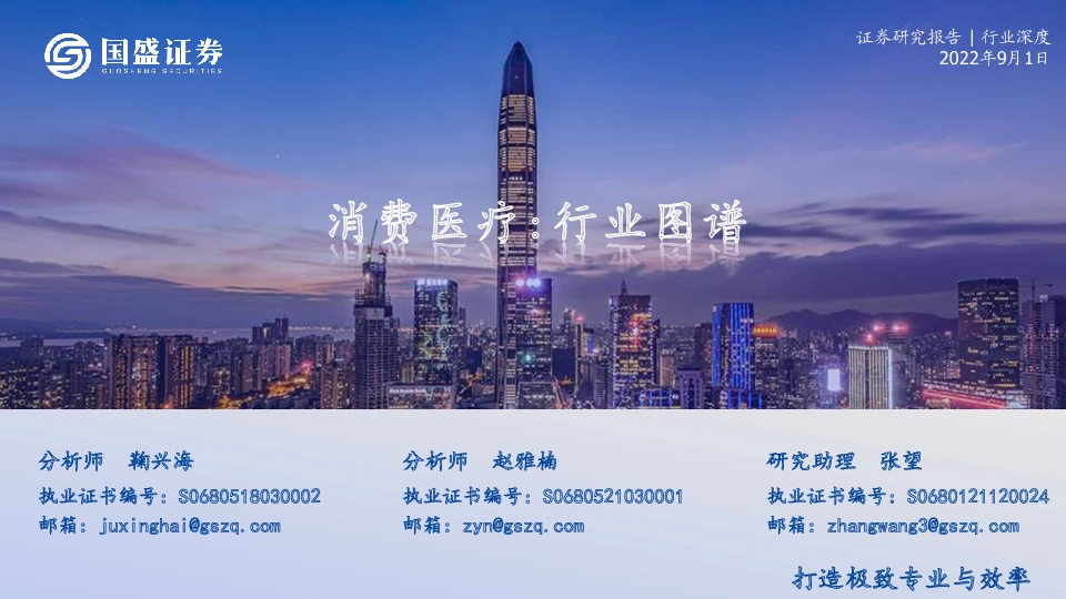 消费医疗：行业图谱