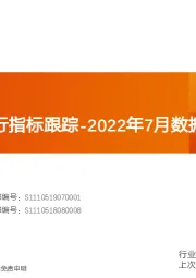化工行业运行指标跟踪:2022年7月数据