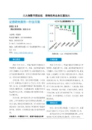 非银金融行业日报：三大指数节前走低 券商机构业务比重加大