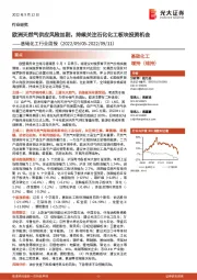 基础化工行业周报：欧洲天然气供应风险加剧，持续关注石化化工板块投资机会