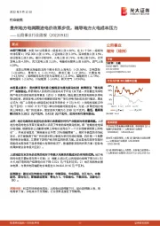 公用事业行业周报：贵州地方电网跟进电价改革步伐，疏导地方火电成本压力