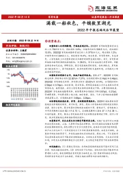 家用电器行业深度：2022年中报总结及后市展望-满载一船秋色，平铺数里湖光