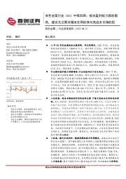 有色金属行业2022中报回顾：板块盈利能力再创新高，建议关注需求爆发在即的镁与高成本支撑的铝