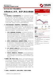 电子行业2022中报业绩综述：消费疲软向上传导，高景气赛道业绩稳健