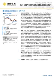 计算机行业投资策略周报：为什么国产化硬科技是计算机投资的主线？