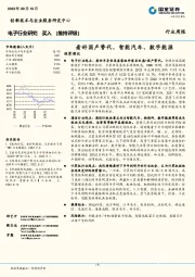 电子行业研究：看好国产替代、智能汽车、数字能源
