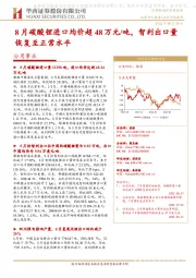 公用事业：8月碳酸锂进口均价超48万元/吨，智利出口量恢复至正常水平