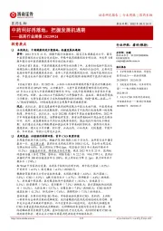 医药行业周报：中药利好再落地，把握发展机遇期
