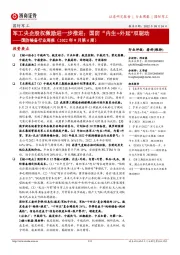 国防装备行业周报(2022年9月第4周):军工央企股权激励进一步推进;国防“内生+外延”双驱动