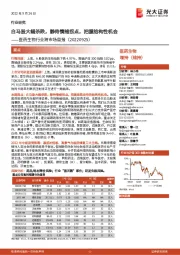 医药生物行业跨市场周报：白马股大幅杀跌，静待情绪拐点，把握结构性机会