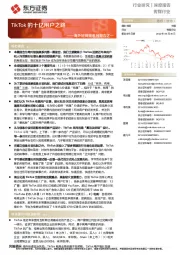 传媒行业:海外短视频系列报告之一-TikTok的十亿用户之路
