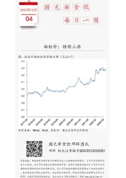 国元新食饮每日一图：面粉价，持续上涨