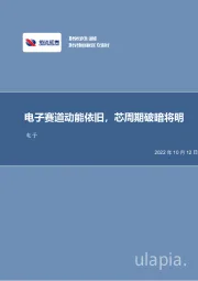 电子行业深度研究：电子赛道动能依旧，芯周期破暗将明
