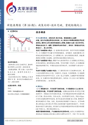 新能源周报（第10期）：政策向好+技术突破，重视短期向上