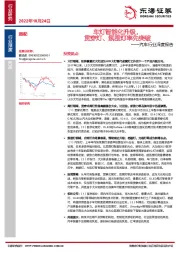 汽车行业深度报告：车灯智能化升级，贯穿灯、氛围灯率先突破