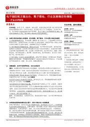 轻工制造行业点评报告:电子烟征税方案出台,靴子落地、行业发展确定性增强