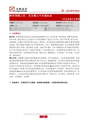 有色金属行业周报：锂价持续上行，关注稀土中长期机会