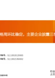 玻纤周跟踪:价格周环比稳定,主要企业披露三季报