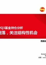 电子行业2022Q3基金持仓分析：持仓占比回落，关注结构性机会