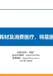 医药行业11月策略报告：中药、创新药、耗材及消费医疗，将是医药板块投资主线
