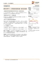 石油石化行业专题研究：欧洲天然气下一小时现货价跌至负值？危机远未结束