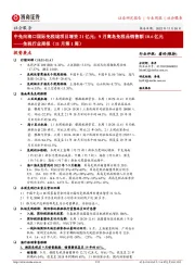 免税行业周报(11月第1周):中免向海口国际免税城项目增资21亿元;9月离岛免税品销售额10.6亿元