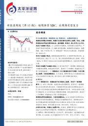 新能源周报（第13期）：继续推荐XBC，后周期有望发力