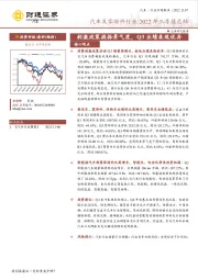 汽车及零部件行业2022年三季报总结：刺激政策提振景气度，Q3业绩表现优异