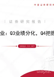 化工行业：Q3业绩分化，Q4把握确定性