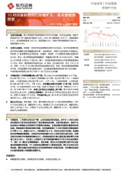 2022年第44周地产周报:10月百强销售同比降幅扩大,基本面缓慢修复