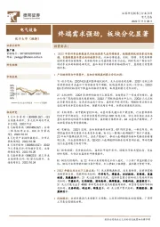 电气设备行业点评：终端需求强劲，板块分化显著