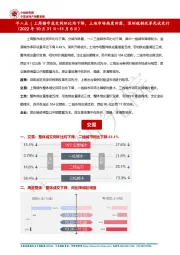 房地产行业早八点|上周楼市成交同环比均下降,土地市场热度回落,深圳税制改革先试先行