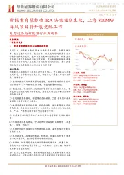 电力设备与新能源行业周观察:新提案有望推动IRA法案延期生效,上海800MW海风项目将开展竞配工作